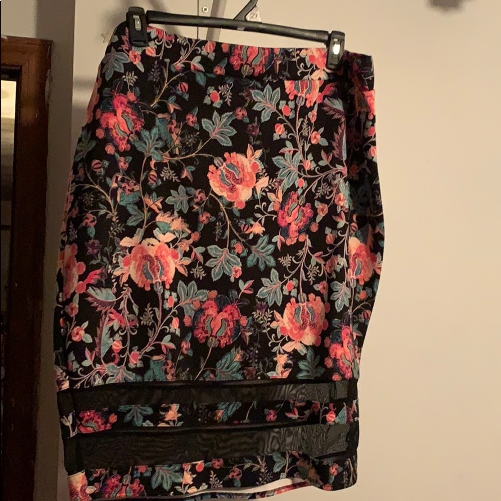 Knee Length Plus Size Skirt